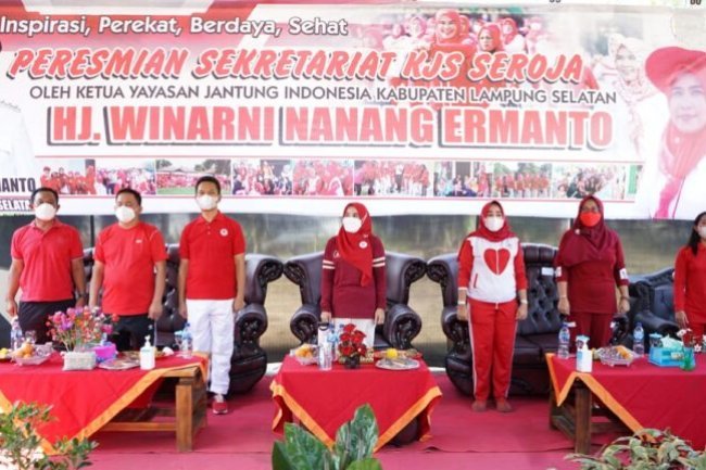 Winarni Resmikan Sekretariat KJS Seroja,  Di Candipuro