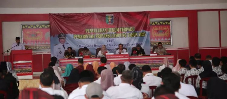 Pemerintah Provinsi Lampung Gelar Penyuluhan Hukum Terpadu Tahun 2023 di Kabupaten Lampung Selatan