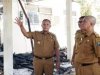 Paska Terbakar, Bupati Lampung Selatan Tinjau Rumah Dinas Camat Penengahan