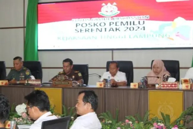 Jelang Pemilu Serentak 2024, Pemkab dan Kejari Lampung Selatan Ikuti FGD Bersama Kejati Lampung
