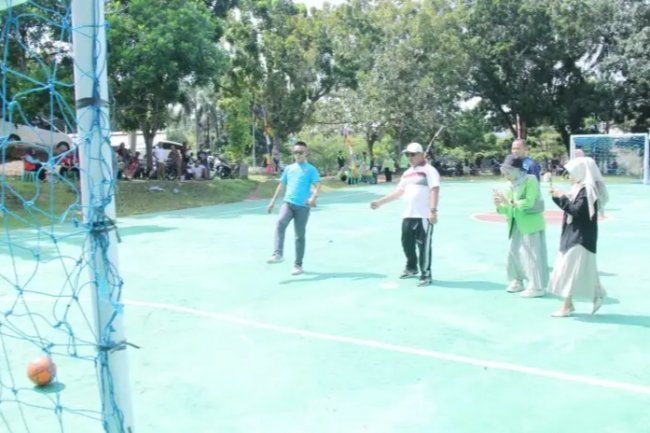 Kadispora Lampung Selatan Buka Lomba Futsal STAI Yasba Kalianda