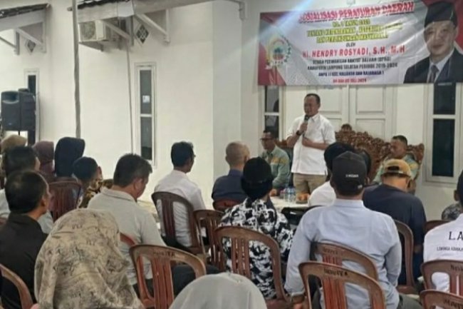Ketua DPRD Lamsel Hendry Rosadi Sosialisasikan Perda No 3